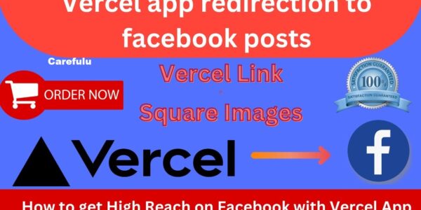 The Vercel app redirection to facebook posts'